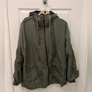 ALO Yoga Army Green Windbreaker Jacket Size Small